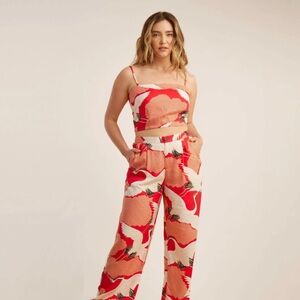 Roark Rishri Vibrant Red Top Japanese Canvas